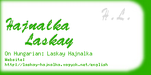 hajnalka laskay business card